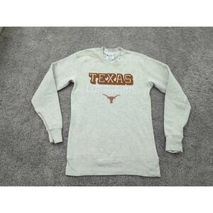 Texas Longhorns Pullover Sweatshirt Womens Small NCAA‎ Champion Gray